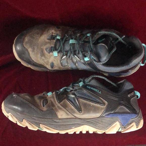 Women's Merrell, All Out Blaze 2 Waterproof Hiking Boots. Size 11 US/ EU 42.5 - Picture 5 of 5